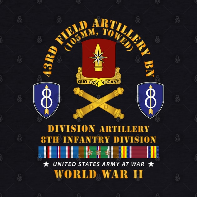 43rd Artillery Bn, Division Artillery,  8th ID w EUROPE SVC by twix123844